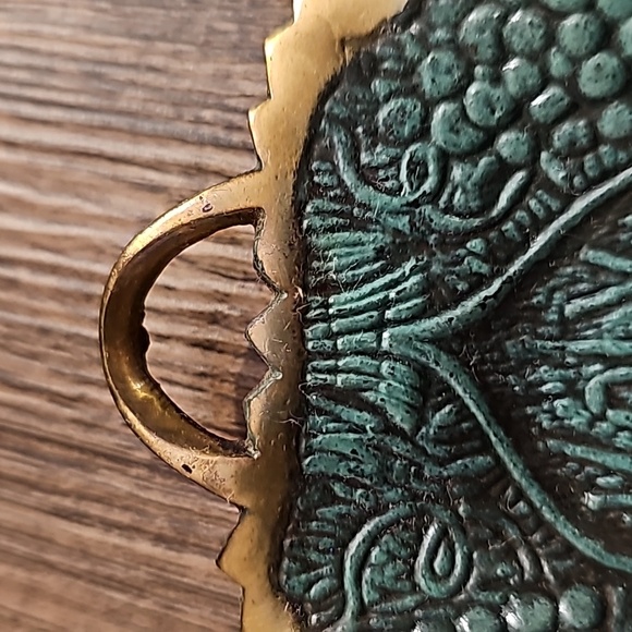 Vintage Brass Holy Land Ashtray Made in Israel - Picture 3 of 4